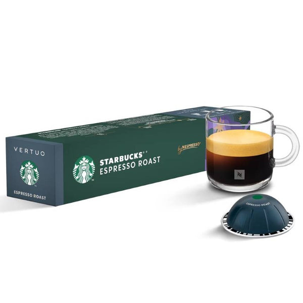 Load image into Gallery viewer, Starbucks Espresso Roast, Box of 10 Vertuo Capsules