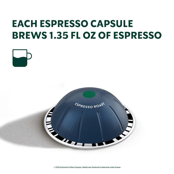 Load image into Gallery viewer, Starbucks Espresso Roast, Box of 10 Vertuo Capsules