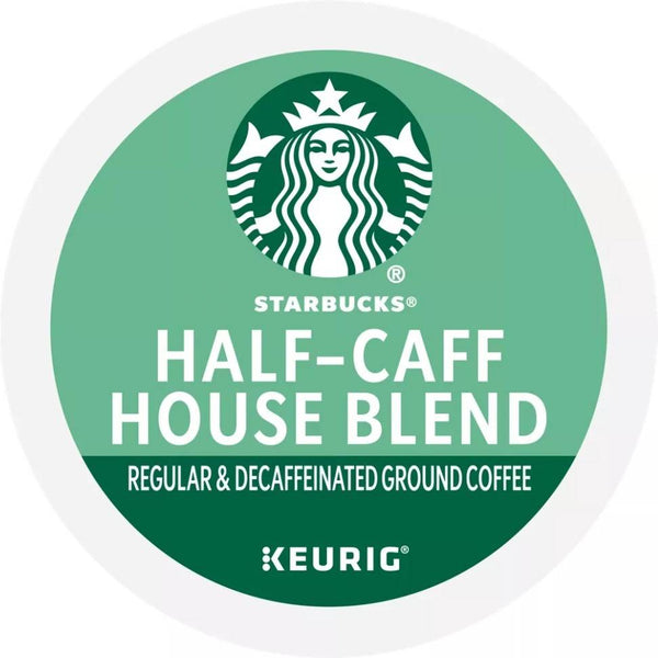 Load image into Gallery viewer, Starbucks Half-Caff House Blend, Medium Roast, Keurig K-Cup Coffee Pods, Box of 10 K-cups