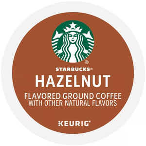 Starbucks Hazelnut, Flavored Coffee, Keurig K-Cup Coffee Pods, Box of 10 K-cups