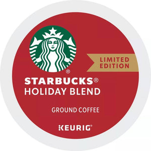 Starbucks Holiday Blend, Medium Roast, Keurig K-Cup Coffee Pods, box of 32 k-cups