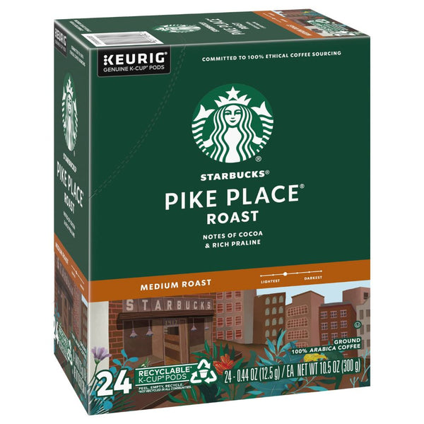 Load image into Gallery viewer, Starbucks Pike Place Roast, Medium Roast, Keurig K-Cup Coffee Pods, Box of 24 K-cups