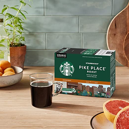 Load image into Gallery viewer, Starbucks Pike Place Roast, Medium Roast, Keurig K-Cup Coffee Pods, Box of 10 K-cups