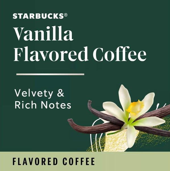Load image into Gallery viewer, Starbucks Vanilla, Flavored Coffee, Keurig K-Cup Coffee Pods, Box of 10 K-cups