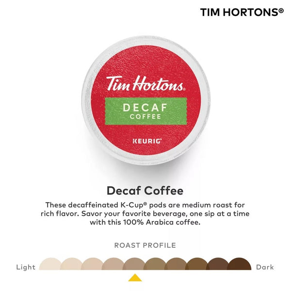 Load image into Gallery viewer, Tim Hortons Decaf, Medium Roast, Keurig K-cup Coffee Pods, Box of 32 K-cups