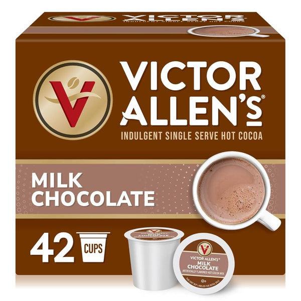 Load image into Gallery viewer, Victor Allen's Milk Chocolate Hot Cocoa, Keurig K-Cup Pods, Box of 42 K-cups