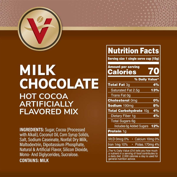 Load image into Gallery viewer, Victor Allen's Milk Chocolate Hot Cocoa, Keurig K-Cup Pods, Box of 42 K-cups