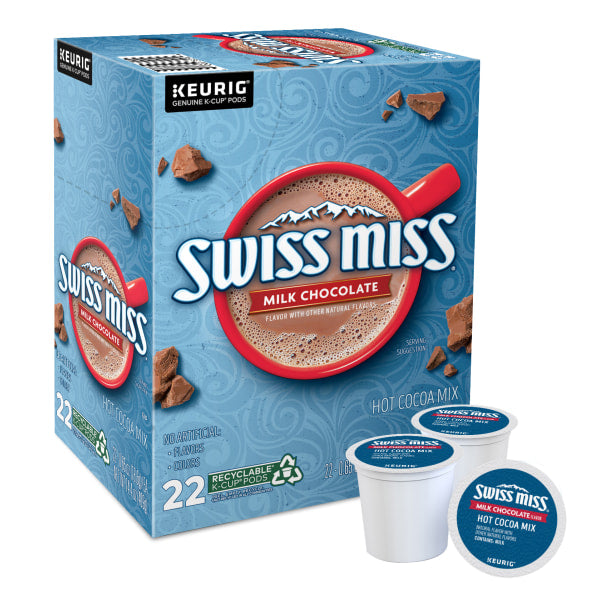Load image into Gallery viewer, Swiss Miss Milk Chocolate Hot Cocoa, Keurig K-Cup Pods, Box of 22 K-cups
