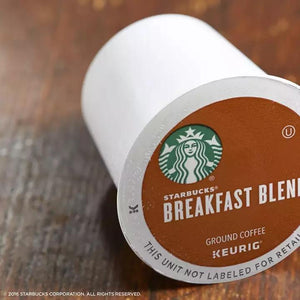 Starbucks Breakfast Blend, Medium Roast, Keurig K-Cup Coffee Pods