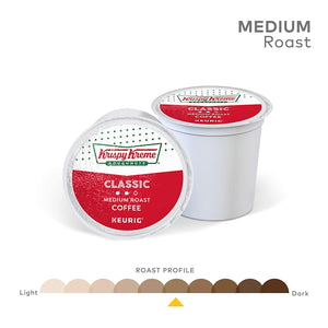 Krispy Kreme Classic, Medium Roast, Keurig K-Cup Coffee Pods, Box of 24 K-cups