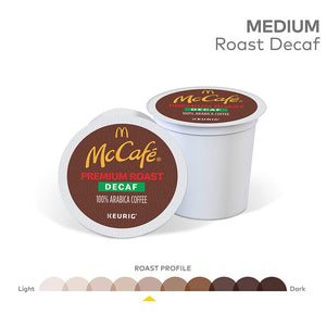 McCafe Premium Roast Decaf, Keurig K-Cup Coffee Pods, Box of 24 K-cups
