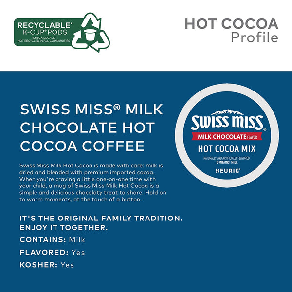Load image into Gallery viewer, Swiss Miss Milk Chocolate Hot Cocoa, Keurig K-Cup Pods, Box of 12 K-cups