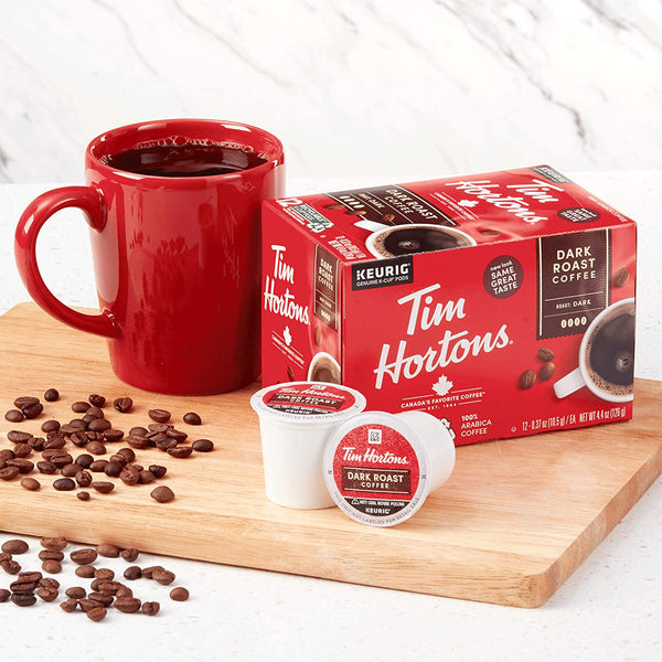 Load image into Gallery viewer, Tim Hortons, Dark Roast, Keurig K-cup Coffee Pods, Box of 12 K-cups