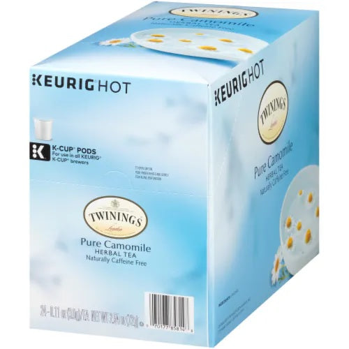 Load image into Gallery viewer, Twinings of London Pure Camomile Tea, Keurig K-Cup Pods, Box of 24 K-cups
