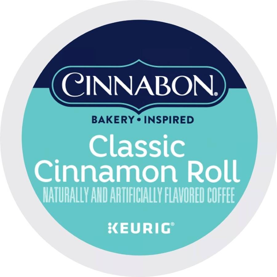 Cinnabon Classic Cinnamon Roll, Light Roast, Keurig KCup Coffee Pods