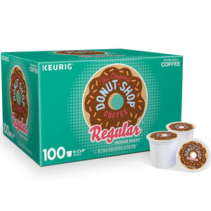 The Original Donut Shop Regular, Medium Roast, Keurig K-Cup Coffee Pods, box of 100 k-cups
