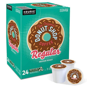 The Original Donut Shop Regular, Medium Roast, Keurig K-Cup Coffee Pods, box of 24 K-cups