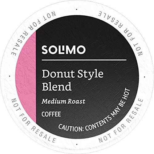 Load image into Gallery viewer, Amazon Solimo Donut Style Blend, Medium-Light Roast, Keurig K-Cup Coffee Pods, box of 100 k-cups