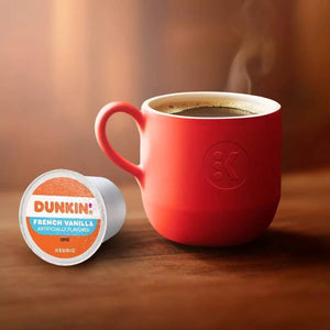 Dunkin' French Vanilla, Medium Roast, Keurig K-Cup Coffee Pods, Box of 22 K-cups