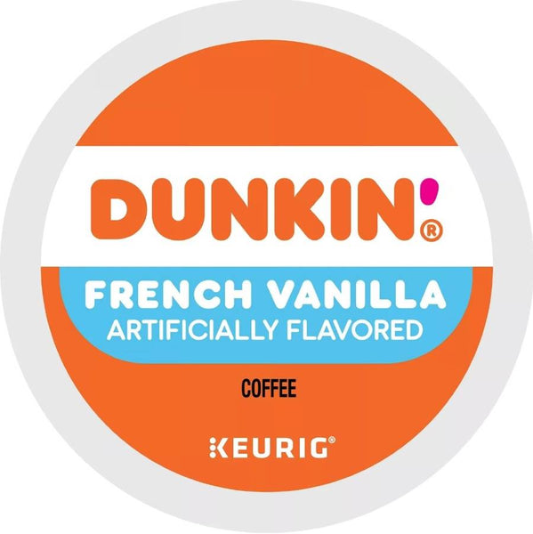 Load image into Gallery viewer, Dunkin' French Vanilla, Medium Roast, Keurig K-Cup Coffee Pods, Box of 22 K-cups