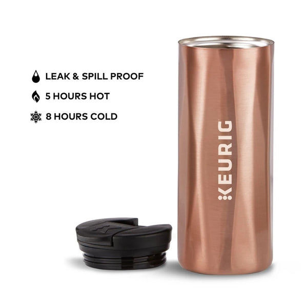 Load image into Gallery viewer, Keurig Coffee Travel Mug, Copper, 14 oz