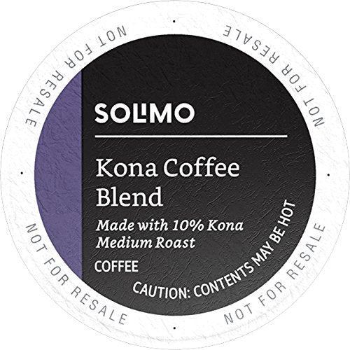 Load image into Gallery viewer, Amazon Solimo Kona Blend, Medium Roast, Keurig K-Cup Coffee Pods, box of 100 k-cups