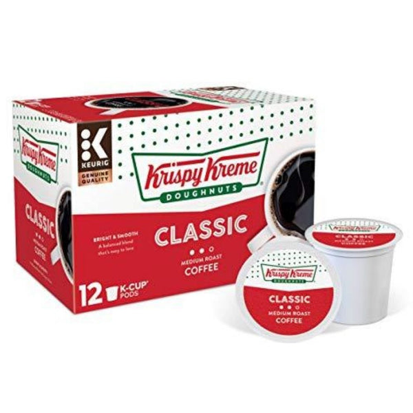 Load image into Gallery viewer, Krispy Kreme Classic, Medium Roast, Keurig K-Cup Coffee Pods, Box of 12 K-cups