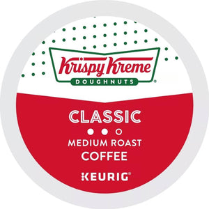 Krispy Kreme Classic, Medium Roast, Keurig K-Cup Coffee Pods, Box of 24 K-cups