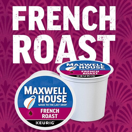 Load image into Gallery viewer, Maxwell House French Roast, Dark Roast, Keurig K-cup Coffee Pods, box of 84 k-cups