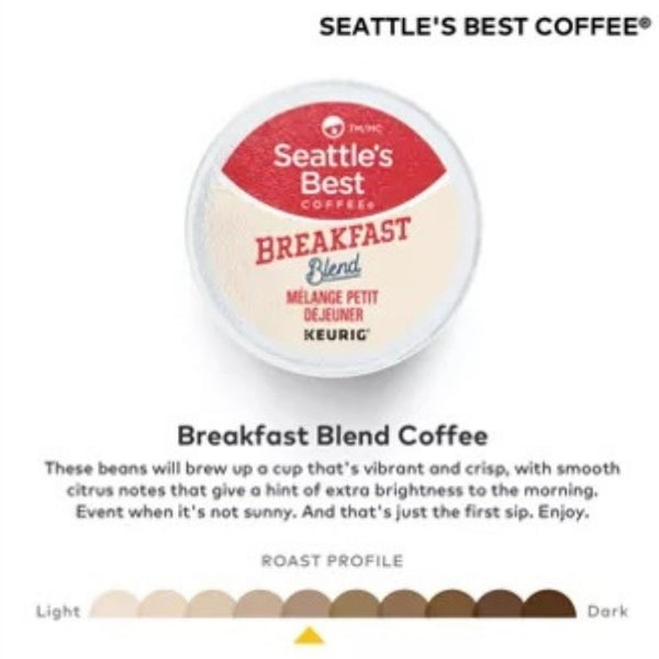 Load image into Gallery viewer, Seattle's Best Coffee Breakfast Blend, Medium Roast, Keurig K-Cup Coffee Pods