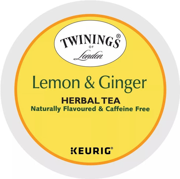 Load image into Gallery viewer, Twinings of London Lemon and Ginger Herbal Tea, Keurig K-Cup Pods