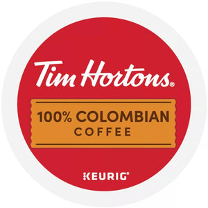 Tim Hortons Colombian, Medium Dark Roast, Keurig K-cup Coffee Pods, Box of 12 K-cups