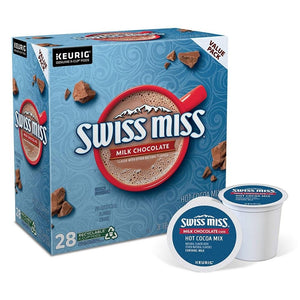 Swiss Miss Milk Chocolate Hot Cocoa, Keurig K-Cup Pods, Box of 28 K-cups
