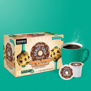 The Original Donut Shop Cookie Dough, Light Roast, Keurig K-Cup Coffee Pods, box of 12 k-cups