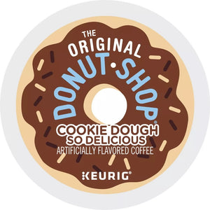 The Original Donut Shop Cookie Dough, Light Roast, Keurig K-Cup Coffee Pods, box of 12 k-cups