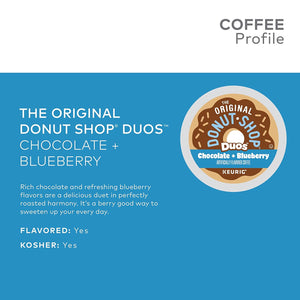 The Original Donut Shop Chocolate + Blueberry, Medium Roast, Keurig K-Cup Coffee Pods
