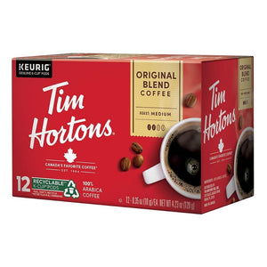 Tim Hortons Original Blend, Medium Roast, Keurig K-cup Coffee Pods, Box of 12 K-cups