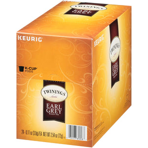 Twinings of London Earl Grey Tea, Keurig K-Cup Pods, Box of 24 K-cups