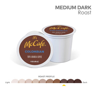McCafe Colombian, Medium-Dark Roast, Keurig K-Cup Coffee Pods, Box of 24 K-cups