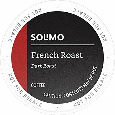 Load image into Gallery viewer, Amazon Solimo French Roast, Dark Roast, Keurig K-Cup Coffee Pods, Box of 100 K-cups
