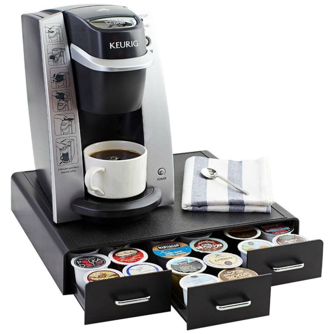 Amazon Basics Coffee Pod Storage Drawer, 36 Keurig K-cups Capacity, Black