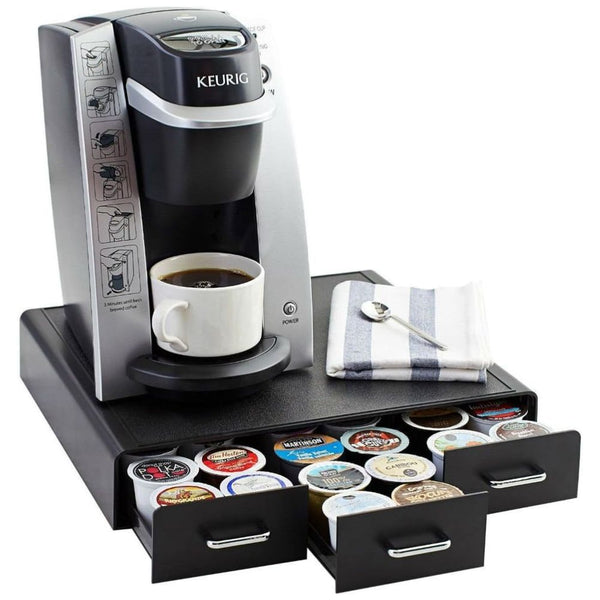 Load image into Gallery viewer, Amazon Basics Coffee Pod Storage Drawer, 36 Keurig K-cups Capacity, Black
