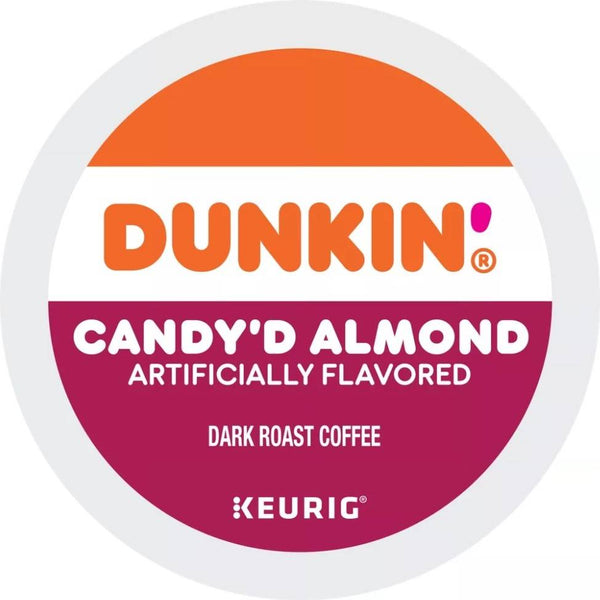 Load image into Gallery viewer, Dunkin&#39; Candy&#39;d Almond, Dark Roast, Keurig K-Cup Coffee Pods, Box of 10 K-cups
