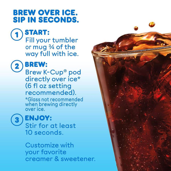 Load image into Gallery viewer, Dunkin&#39; Cold French Vanilla, Medium Roast, Keurig K-Cup Coffee Pods, Box of 10 K-cups
