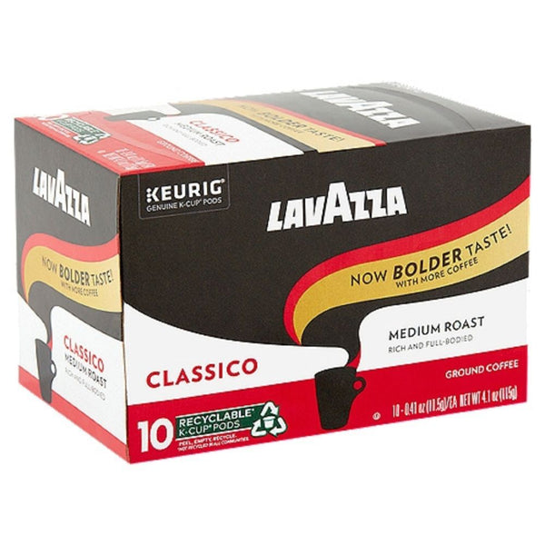 Load image into Gallery viewer, Lavazza Classico, Medium Roast, Keurig K-Cup Coffee Pods, Box of 10 K-cups
