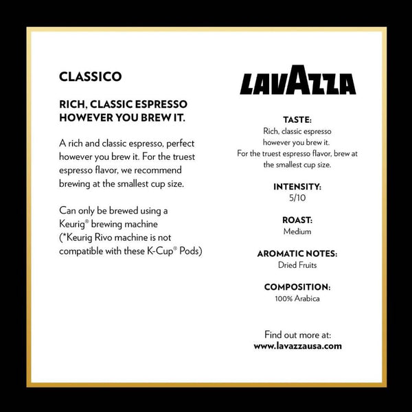 Load image into Gallery viewer, Lavazza Espresso, Medium Roast, Keurig K-Cup Coffee Pods, Box of 10 K-cups
