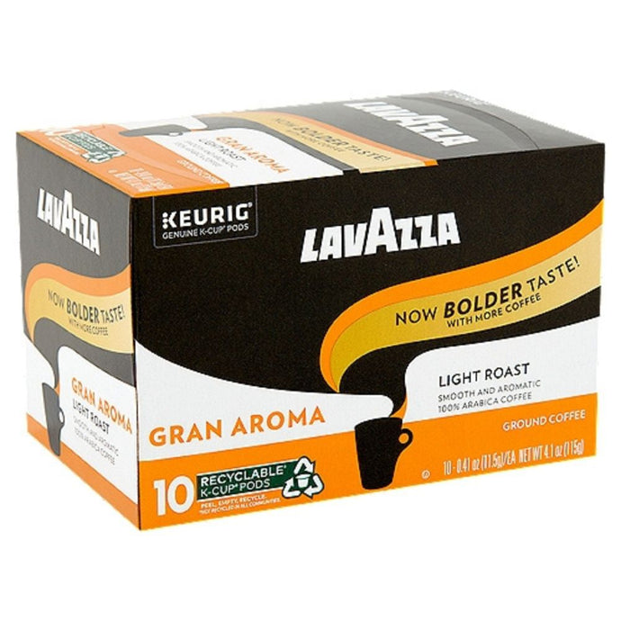Lavazza Gran Aroma, Light Roast, Keurig K-Cup Coffee Pods, Box of 10 K-cups