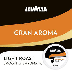 Lavazza Gran Aroma, Light Roast, Keurig K-Cup Coffee Pods