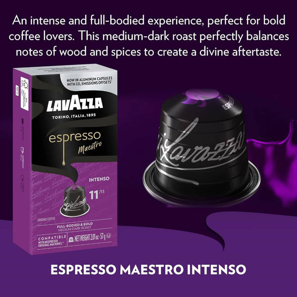 Load image into Gallery viewer, Lavazza Intenso, box of 10 Nespresso Capsules
