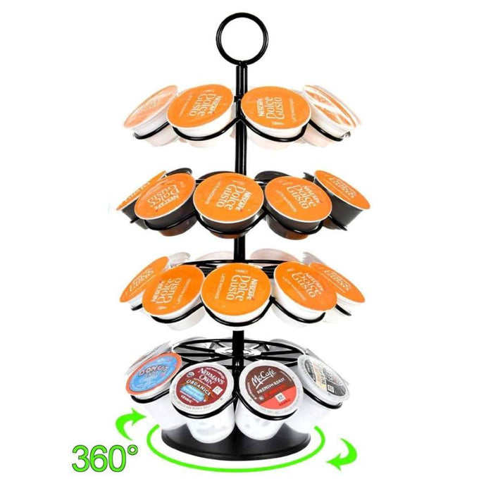 OasisWJ Coffee Pod Carousel Organizer, Holds 36 K-cups